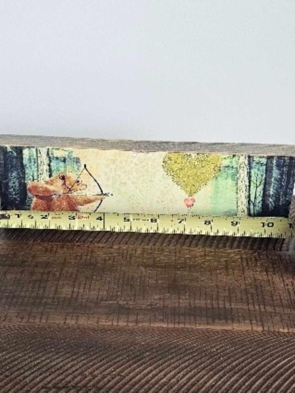 Hand Crafted Cedar Mountain Studios Woods Forest Bear Fox Arrow Heart Wall Art